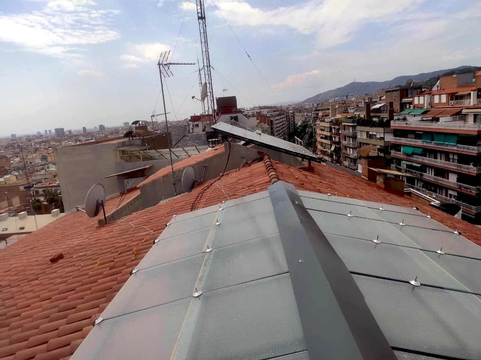 Estructura fija para claraboya