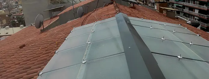 Instalación de claraboya crisalum